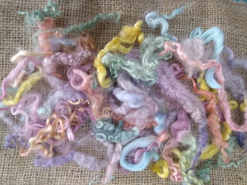 Curly needle felting - curly,