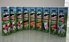 9 EMPTY PRINGLES TUBES/CONTAINERS, ART/CRAFTS/SCHOOLS -SPECIAL EDITION EURO 2024