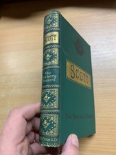 *RARE* c1890s "THE POETICAL WORKS OF SIR WALTER SCOTT" NEWBERY CLASSIC BOOK (P4)