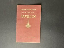 Jowett Javelin Instruction Book Issued May 1952 1.5 Litre