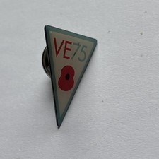 Poppy Metal Badge. V E 75. 
