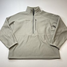 Simms Fishing Mens Sz L Fleece Pullover Jacket Quarter Zip Polartec Sweatshirt