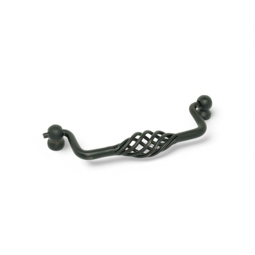 Black birdcage twist spiral - black,