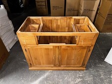 Oak Bathroom Storage Unit NO TOP OR DRAWER OR SHELF