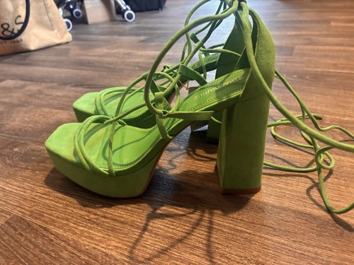 Green strapy high heel - high,