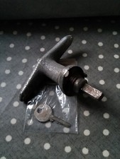 vintage car rear boot handle and lock
