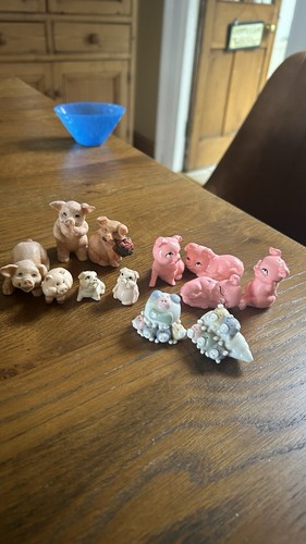 Various pig ornaments - various,