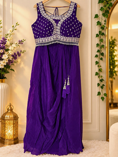 Women purple embroidered - purple,