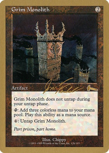 Grim monolith - monolith, (gold-bordered)