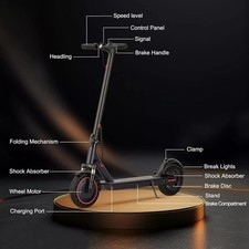 AOVOPRO TMAX 10' Foldable Electric Scooter, 25KM/H with Dual Braking System