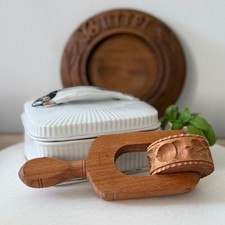 Antique Treen Butter Roller