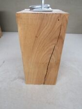 Solid Oak Beam Door Stop - Galv Ring Handle - 120mm x 120mm x 250mm Oiled Finish