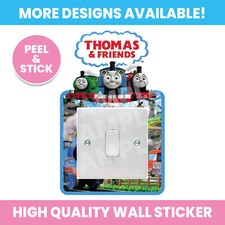 THOMAS TANK ENGINE LIGHT SWITCH SURROUND WALL STICKER DECAL KIDS BEDROOM