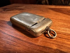 Antique brass victorian vesta - victorian,