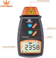 312752 TOPWAY Digital Tachometer, Handheld Non-Contact Tachometer RPM Tester