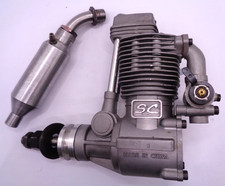 SUPER CUSTOM 91 4 STROKE AERO GLOW ENGINE GOOD CONDITION BOXED NEW BEARINGS