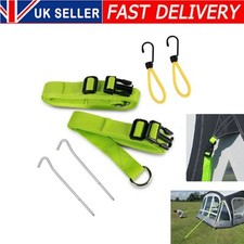 For Kampa Awning Storm Straps Tie Down Kit Caravan Motorhome Awning Green Kit