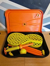 Mookie. Swingball set, orange, black and yellow.. Complete.