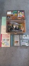 Fly Tying Kit and Fly Tying Books In Plastic Case