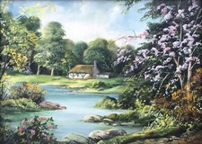 'Countryside Cottage' by Audrey Dallas Simpson       35 by 26.5       373
