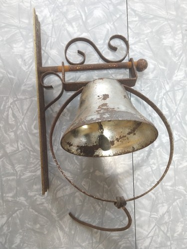 Vintage metal doorbell wall - doorbell,