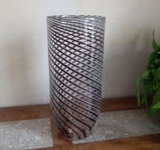Royal Doulton Glass Swirl Vase