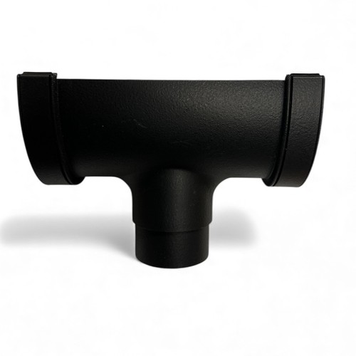 Cast iron effect round gutter - iron,