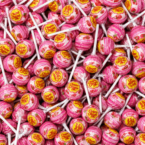 Chupa chups lollies strawberry - lollies,