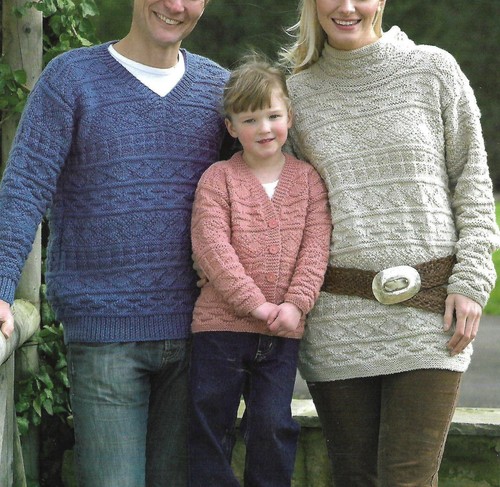 Aran sweater knitting pattern - sweater,