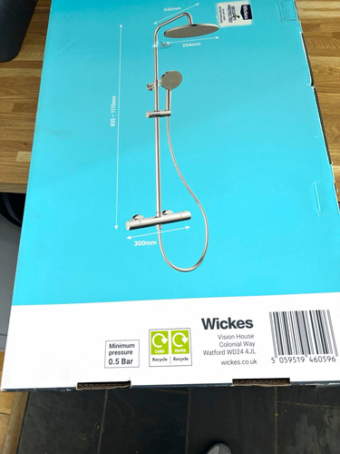Wickes mixer shower set chrome - shower,