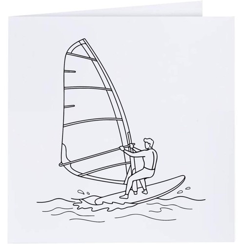 Windsurfer activity greeting - 'windsurfer, activity'