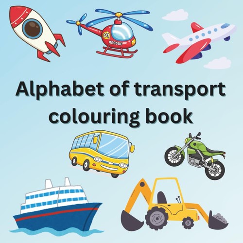 Transport colouring book - a-z,