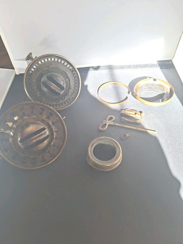 Two vintage brass oil lamp - oil,