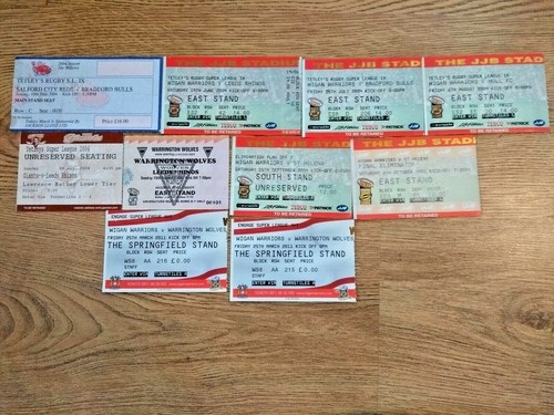 Rugby league used tickets - league, 1982