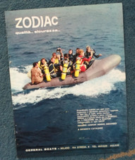 ZODIAC BOAT DINGHY BOAT SUB 1963 ADV ADVERTISING