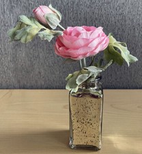 Ranunculus mercury glass - 9",