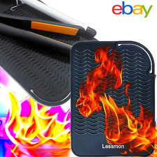 PREMIUM HEAT RESISTANT SILICONE MAT/POUCH FOR HAIR STRAIGHTENERS & CURLING IRONS