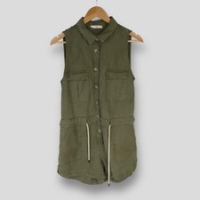 MANGO Womens Khaki Sleeveless