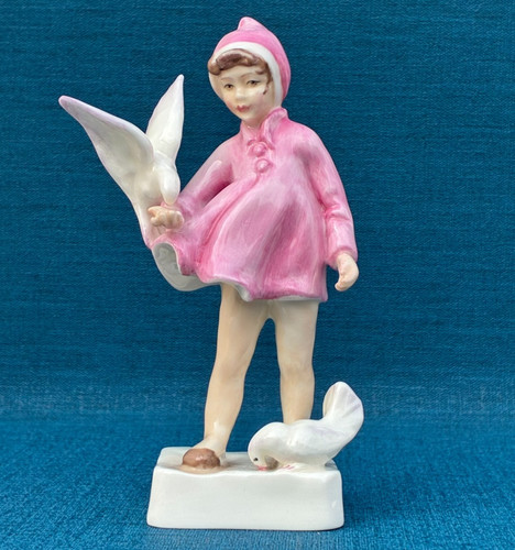 Royal worcester peace figurine - worcester,