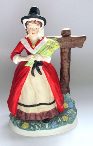 Porcelain figurine welsh lady - figurine,