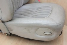 FRONT RIGHT SEAT BASE HALF LEATHER COVER OATMEAL - Jaguar XJ6 XJ8 1994-2002 #856