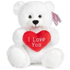 30cm WHITE Cuddly Teddy Bear