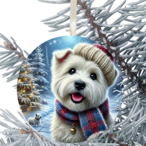 Westie dog gift decoration - dog,