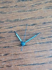 Lemania Military Chronograph Hands, Blued, Tritium, 1.80 / 1.20 #MH32