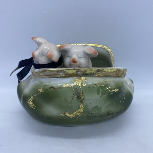Antique porcelain pigs a - pigs,