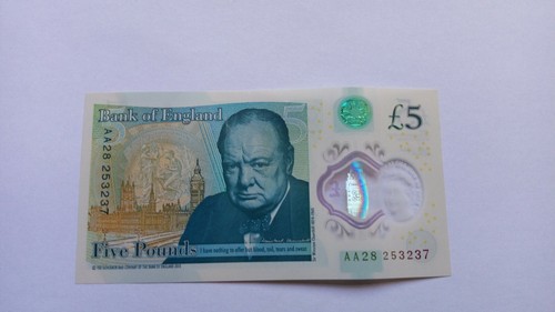New pound note aa28 - new,