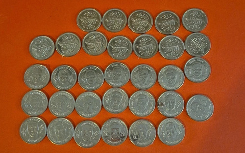 English millenium coins set - english,