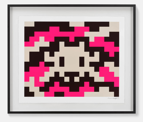 Invader camo signed - invader,