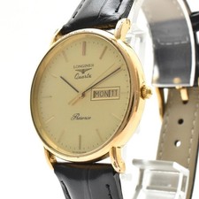 [E+5] LONGINES Presence L166.4 33mm Gold Quartz Men’s Vintage Watch Japan