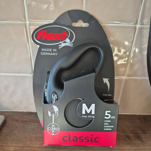 Flexi black retractable lead - black,